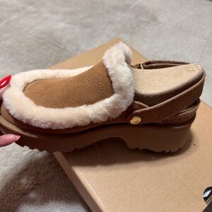 UGG Women's Brown Shearling Mules